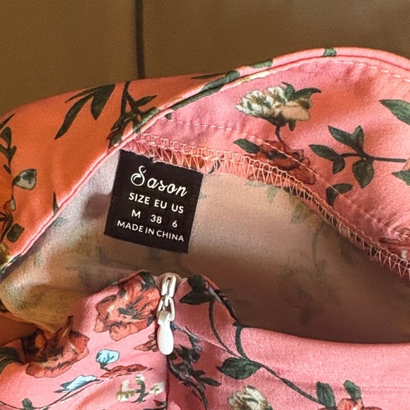 Elegant Floral Pink Maxi Skirt - Picture 2 of 3